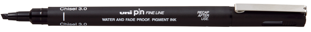 Fineliner Uni-Ball Pin biseau 3mm noir