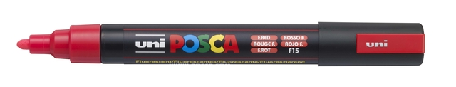 Verfstift Posca PC5M medium fluor rood