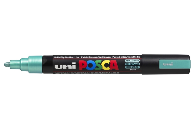 Verfstift Posca PC5M medium metallic groen