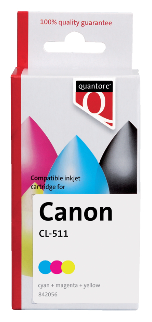 Inktcartridge Quantore alternatief tbv Canon CL-511 kleur