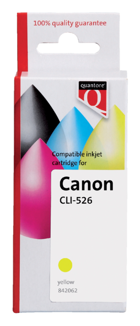 Inktcartridge Quantore alternatief tbv Canon CLI-526 geel