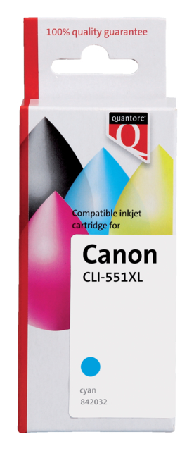 Inktcartridge Quantore alternatief tbv Canon CLI-551XL blauw