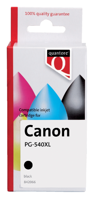 Inktcartridge Quantore alternatief tbv Canon PG-540XL zwart HC