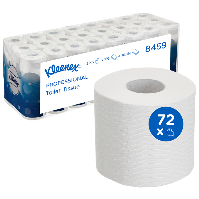 Papier toilette Kleenex 8459 3 épaisseurs 195 feuilles blanc