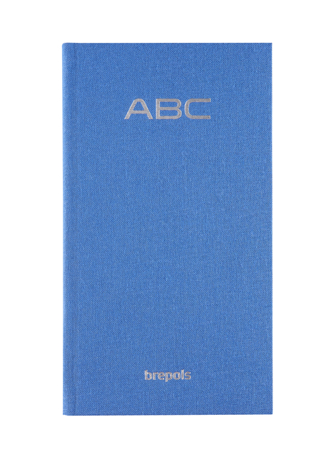 Carnet d'adresses Brepols Notaphone Nature bleu