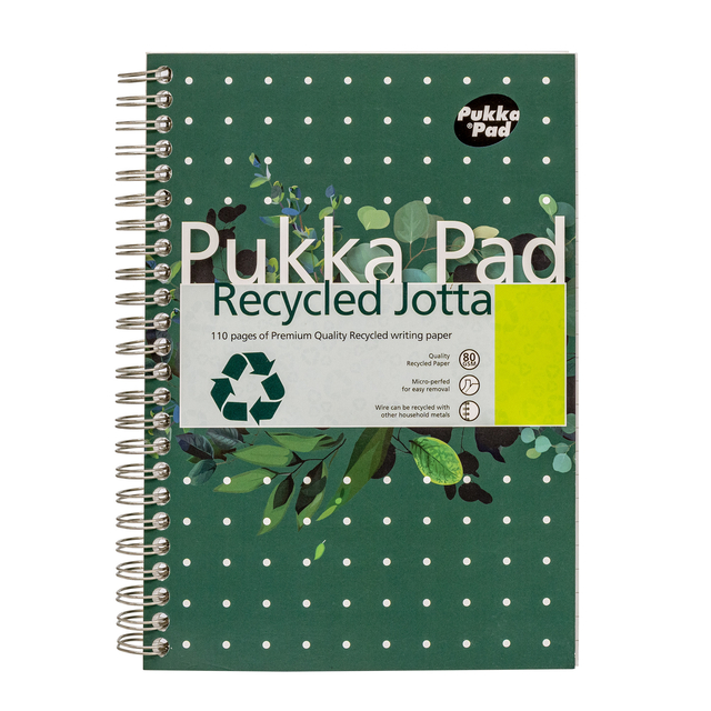 Bloc-notes Pukka Pad Jotta A5 ligné 110 pages 80g vert