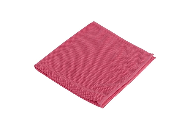 Microvezeldoek Cleaninq prof 40x40cm rood 10 stuks