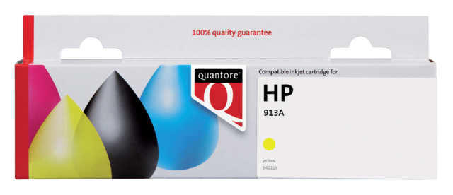 Inktcartridge Quantore alternatief tbv HP F6T79AE 913A geel