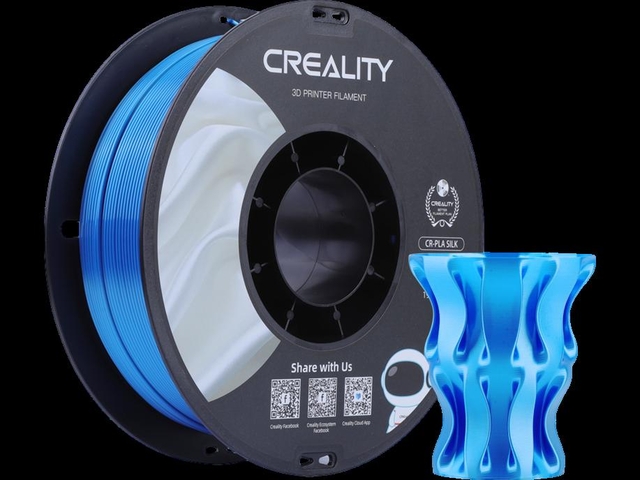 Filament 3D Creality PLA 1.75mm Silk bleu 1kg