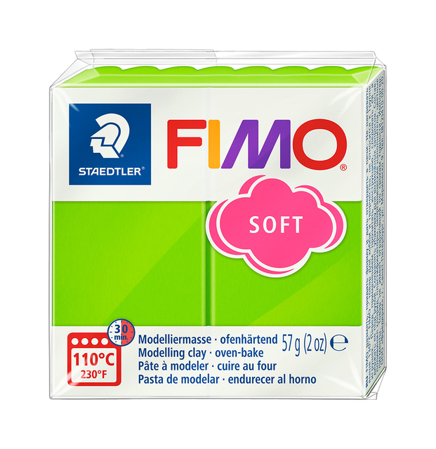 Pâte à modeler Fimo Soft 57g vert pomme