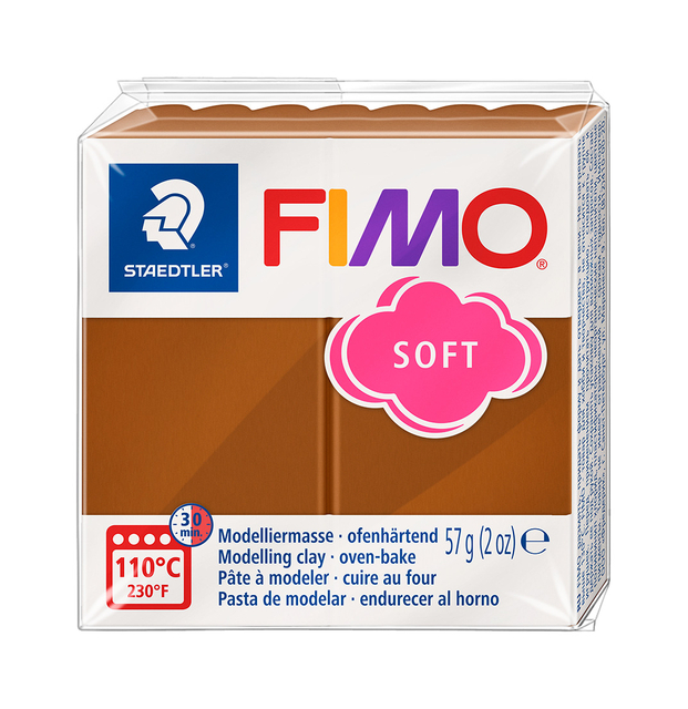 Boetseerklei Fimo soft 57 gram caramel