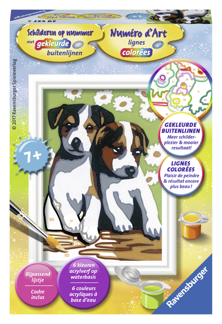 Peinture par numéro Ravensburger Chiots adorables