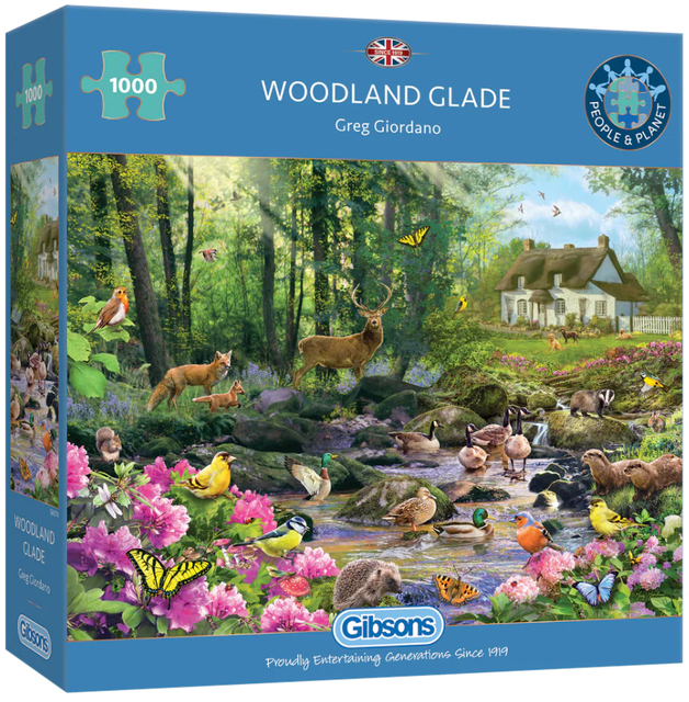 Puzzel Gibsons Woodland Glade 1000 stukjes