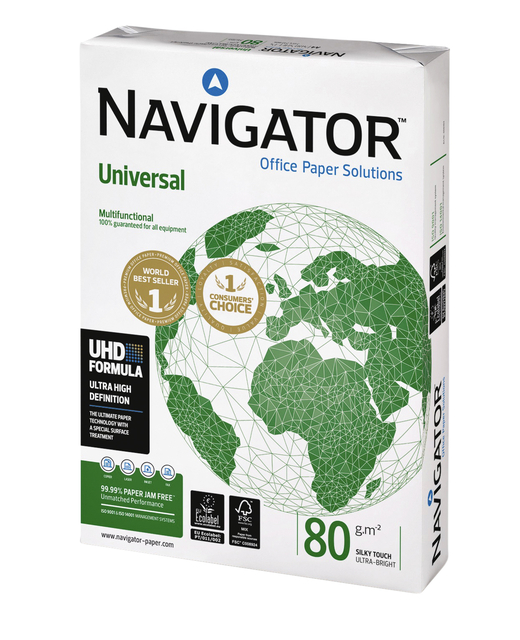 Papier copieur Navigator Universal  A4 80g blanc 400 feuilles