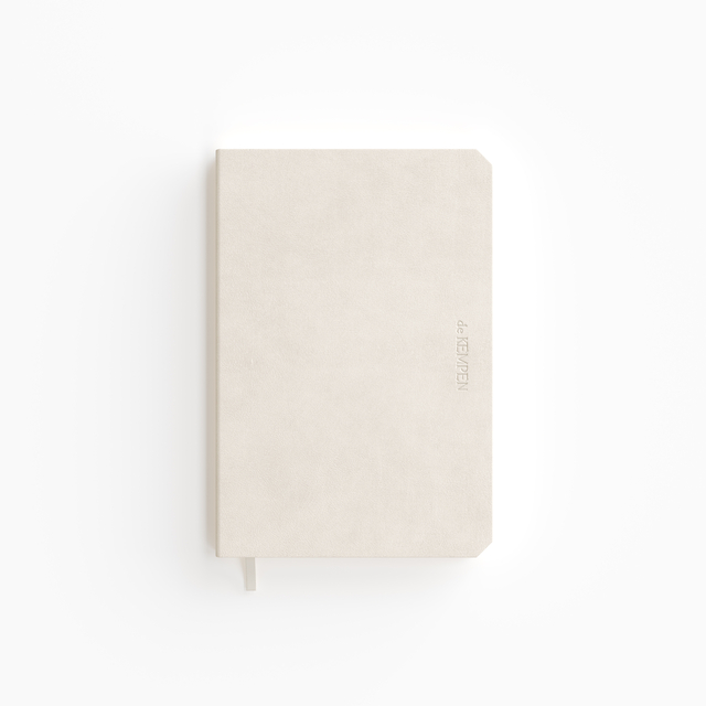 Carnet de notes De Kempen Cotton Vanilla 110x160mm uni 160 pages 90g blanc