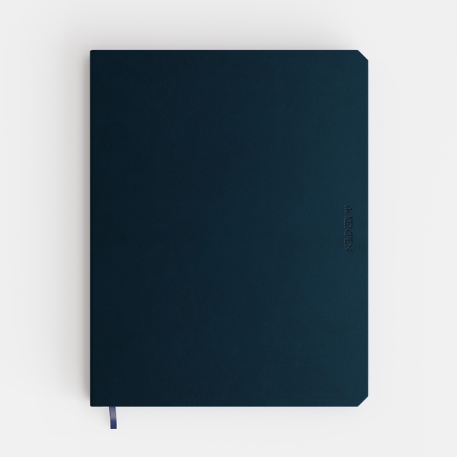 Carnet de notes De Kempen Silence 171x220mm uni 192 pages 90g bleu foncé