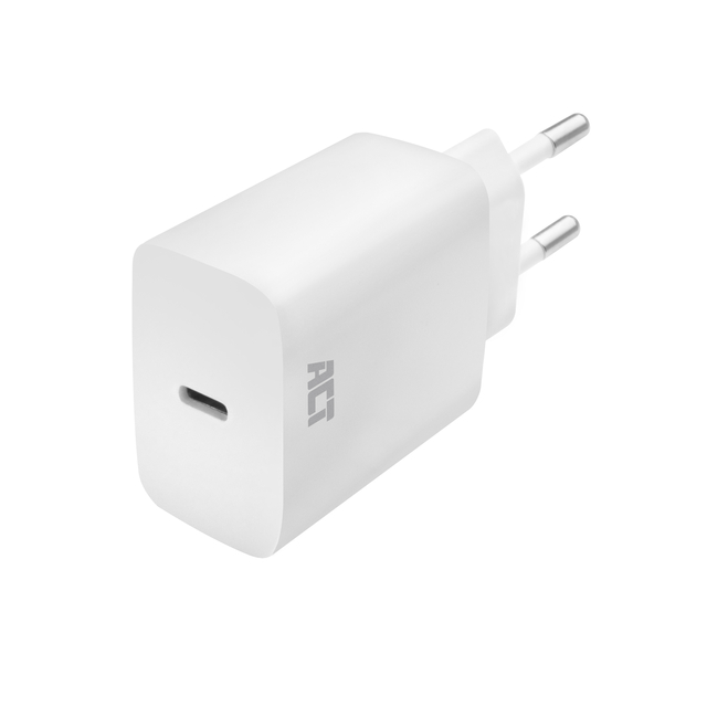 Chargeur ACT USB-C 1 port 20W pour charge rapide