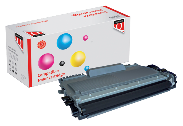 Toner Quantore alternatief tbv Brother TN-2220BK zwart