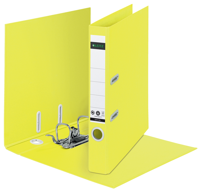 Classeur à levier Leitz 180° Recycle A4 55mm carton jaune