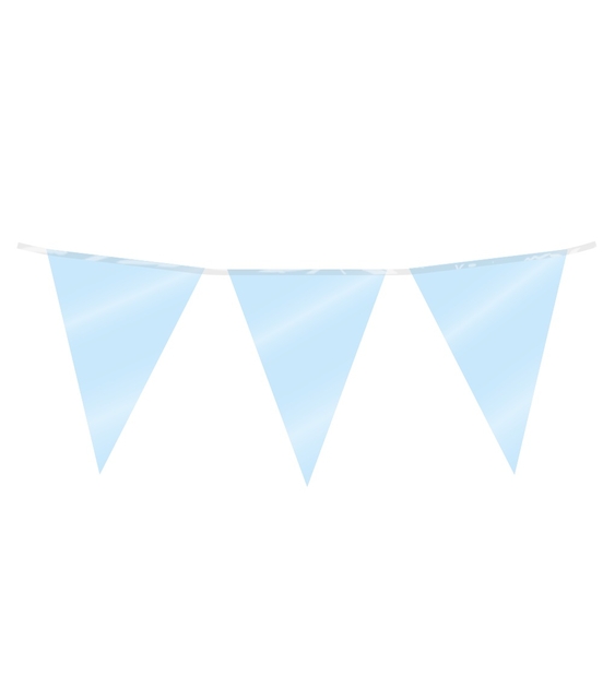 Party Flag Foil Baby Blue