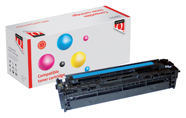 Cartouche toner Quantore alternative pour HP CB541A 125A bleu