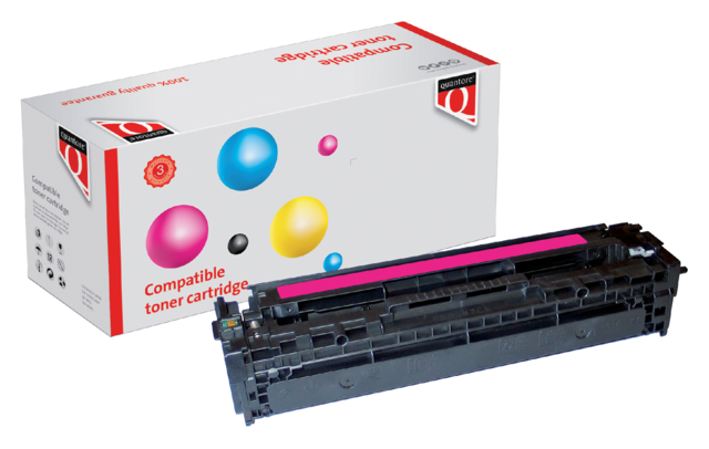 Cartouche toner Quantore alternative pour HP CB543A 125A rouge