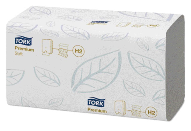 Essuie-mains Tork H2 Xpress Premium 100289 multifold 2 épaisseurs 212x255mm blanc 21x 150 feuilles