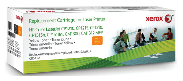 Tonercartridge Xerox alternatief tbv HP CB542A 125A geel