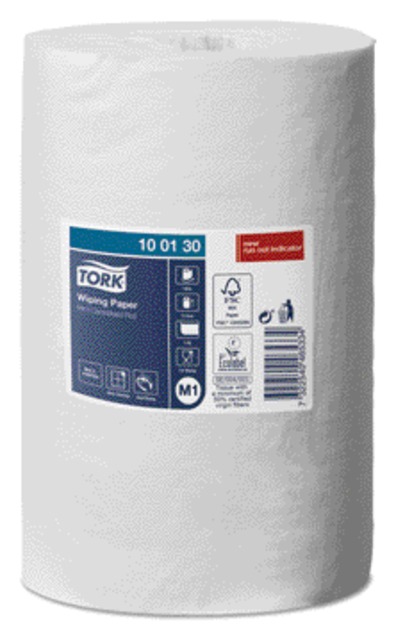 Papier d'essuyage Tork M1 Advanced 100130 1 épaisseur 120m blanc