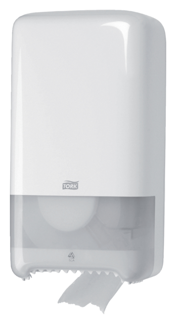 Toiletpapierdispenser Tork T6 Elevation medium duo wit 557500