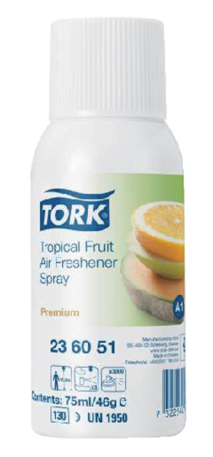 Aérosol désodorisant Tork A1 236052 spray Fruits tropicaux 75ml