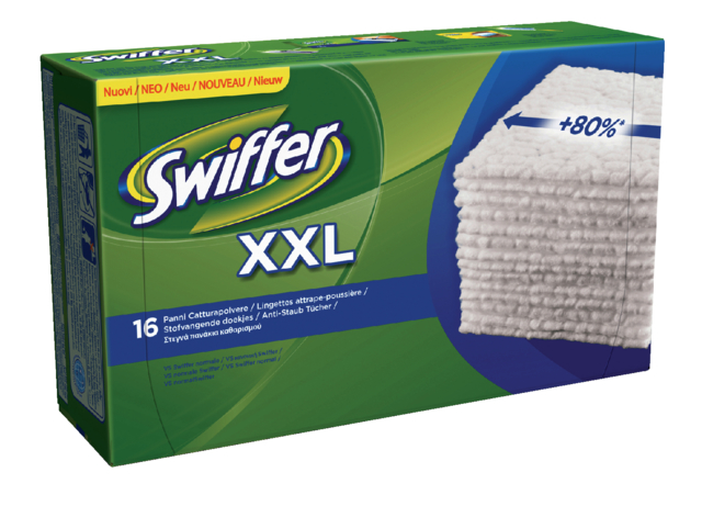 Swiffer navulling XXL met 16 droge doekjes 16 stuks