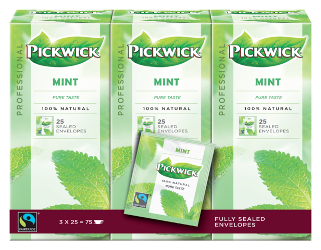 Thé Pickwick Fair Trade menthe 25x 1,5g