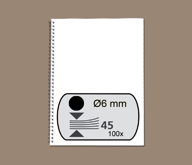 Draadrug Fellowes 6mm 34-rings A4 zwart 100 stuks