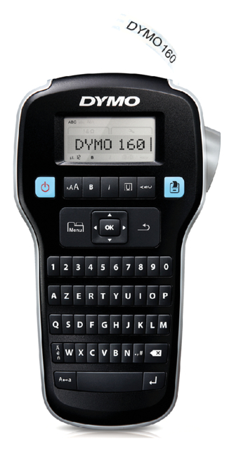 Labelprinter Dymo LabelManager 160 draagbaar azerty 12mm zwart