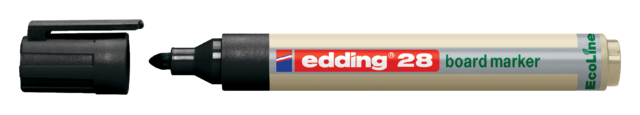 Viltstift edding 28 whiteboard Ecoline rond 1.5-3mm zwart