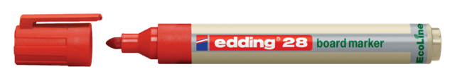 Viltstift edding 28 whiteboard Ecoline rond 1.5-3mm rood