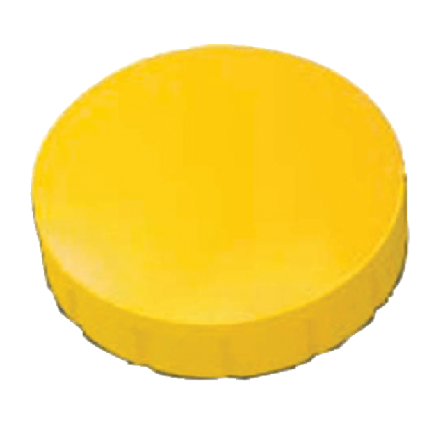 Aimant MAUL Solid 20mm 300g jaune 10 pièces