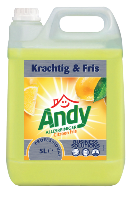 Nettoyant multi-usages Andy citron frais 5 litres