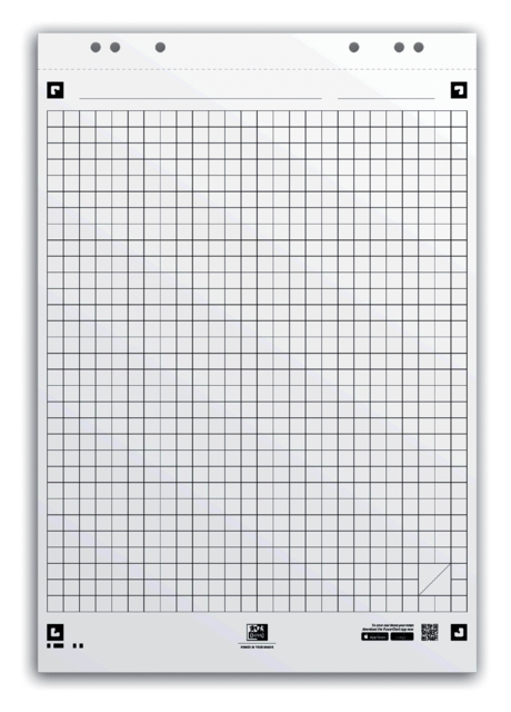 Papier chevalet de conférence Oxford Smart 65x98cm quadrillé 90g 20 feuilles