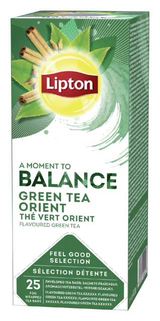 Thee Lipton Balance green tea orient 25x1.5gr