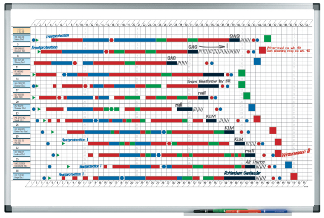 Tableau planning Legamaster Premium annuel 53 semaines 60x90cm