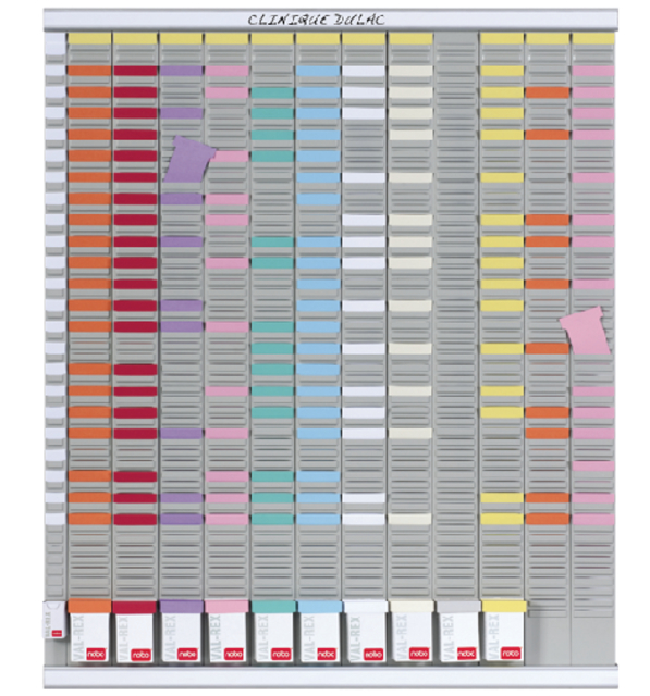 Kit Planning annuel à fiches T Nobo 54 fentes n°2