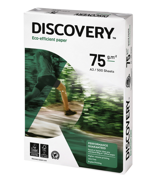 Kopieerpapier Discovery A3 75gr wit 500 vel