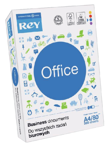 Kopieerpapier Rey Office A4 80gr wit 500 vel