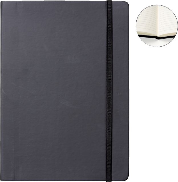 Carnet de note Quantore A4 ligné 192 pages 80g noir