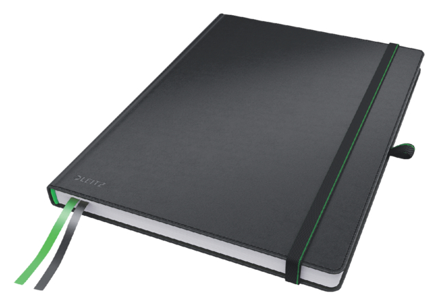 Cahier Leitz Complete 187x242mm ligné 160 pages 100g noir