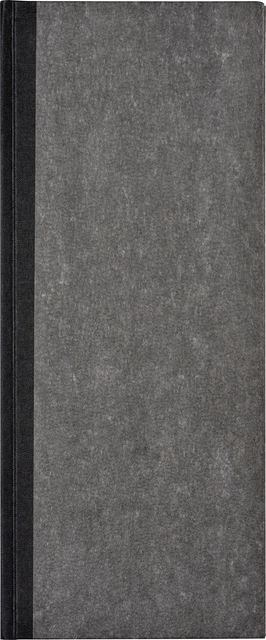 Livre d’inventaire 135x330mm ligné 192 pages 70g gris nuagé