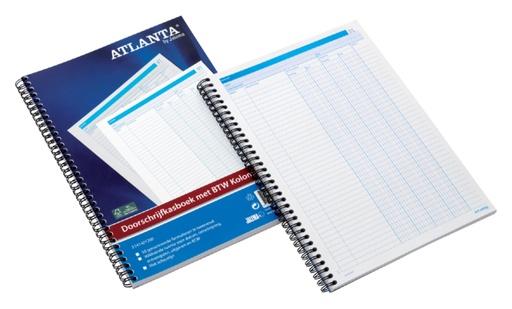 [051415] Livre de caisse Djois Atlanta A4 50x2 feuilles carbone 4 colonnes avec TVA