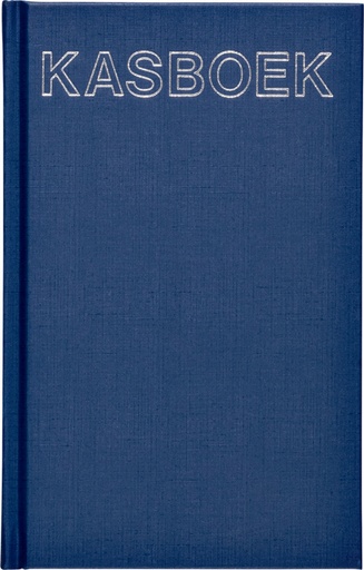 [050010] Kasboek 103x165mm 192blz 1 kolom blauw